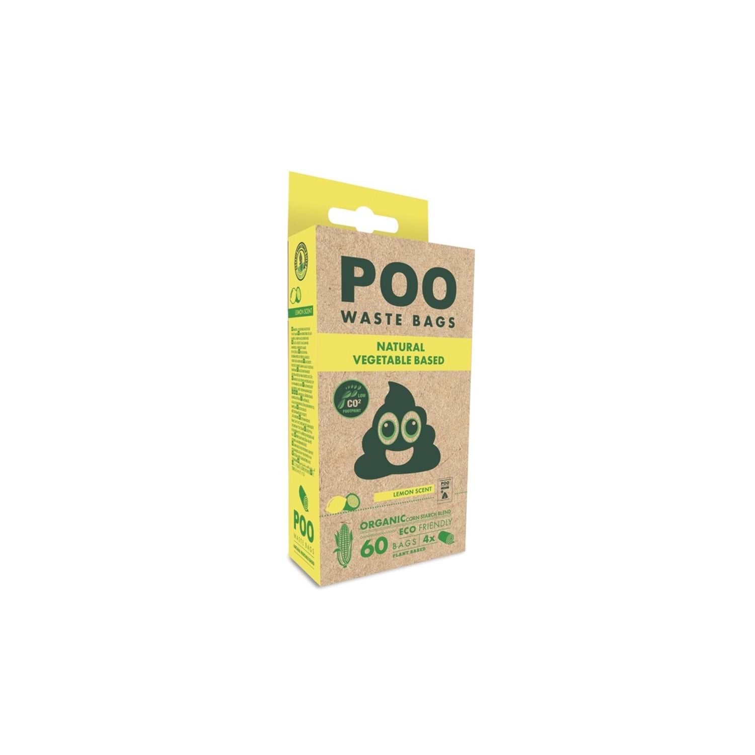 M-Pets Poo Dışkı Poşeti 15 Yaprak Limon Kokulu 4 Rulo