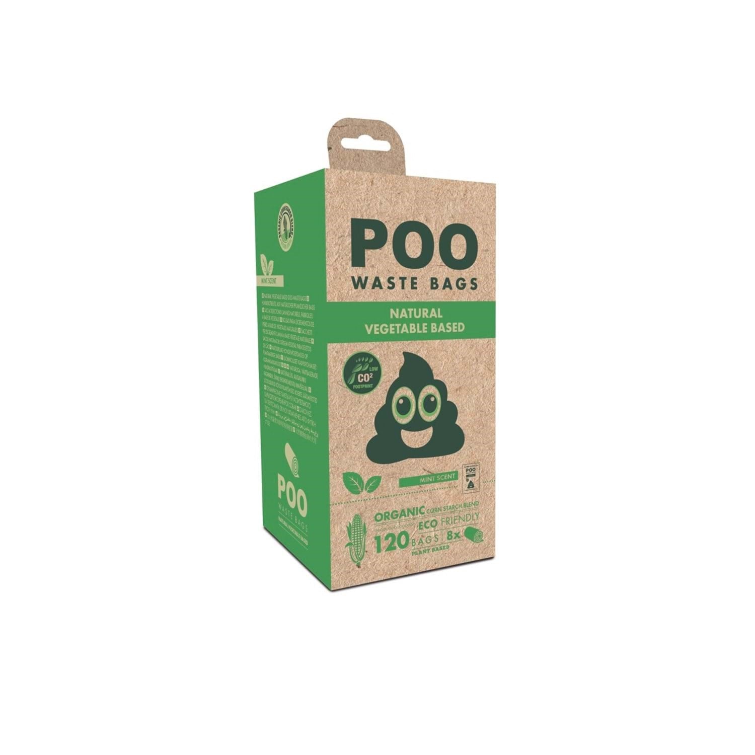 M-Pets Poo Dışkı Poşeti 15 Yaprak Nane Kokulu 8li Paket