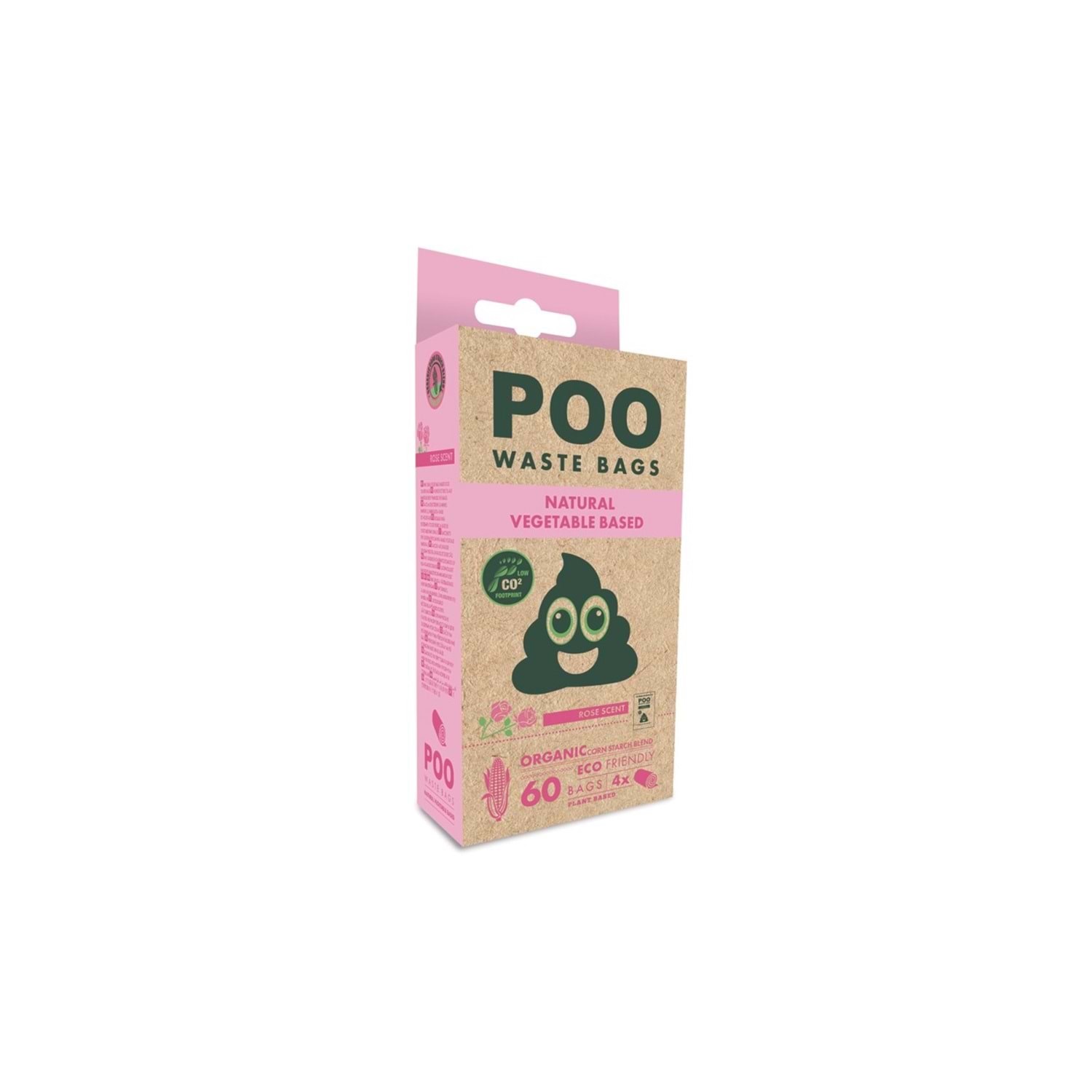 M-Pets Poo Dışkı Poşeti Yaprak Gül Kokulu 4x15 Yaprak