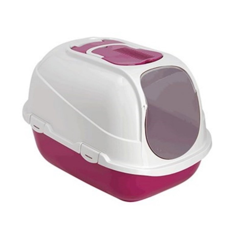 Moderna Mega Comfy Kapalı Kedi Tuvaleti 66cm Fuşya