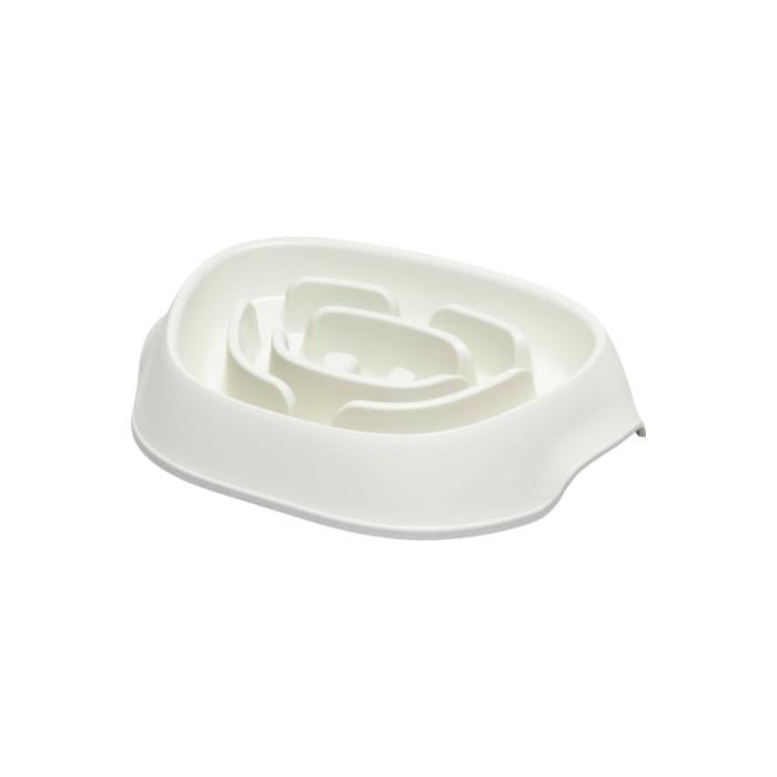 Moderna Slomo Hızlı Yeme Önleyici Mama Kabı Beyaz 950ml