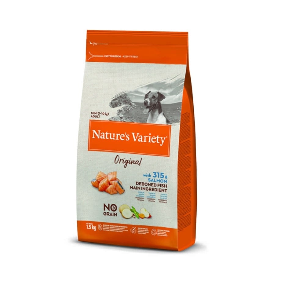 Nature's Variety Dog No Grain Mini Adult Salmon 1,5kg