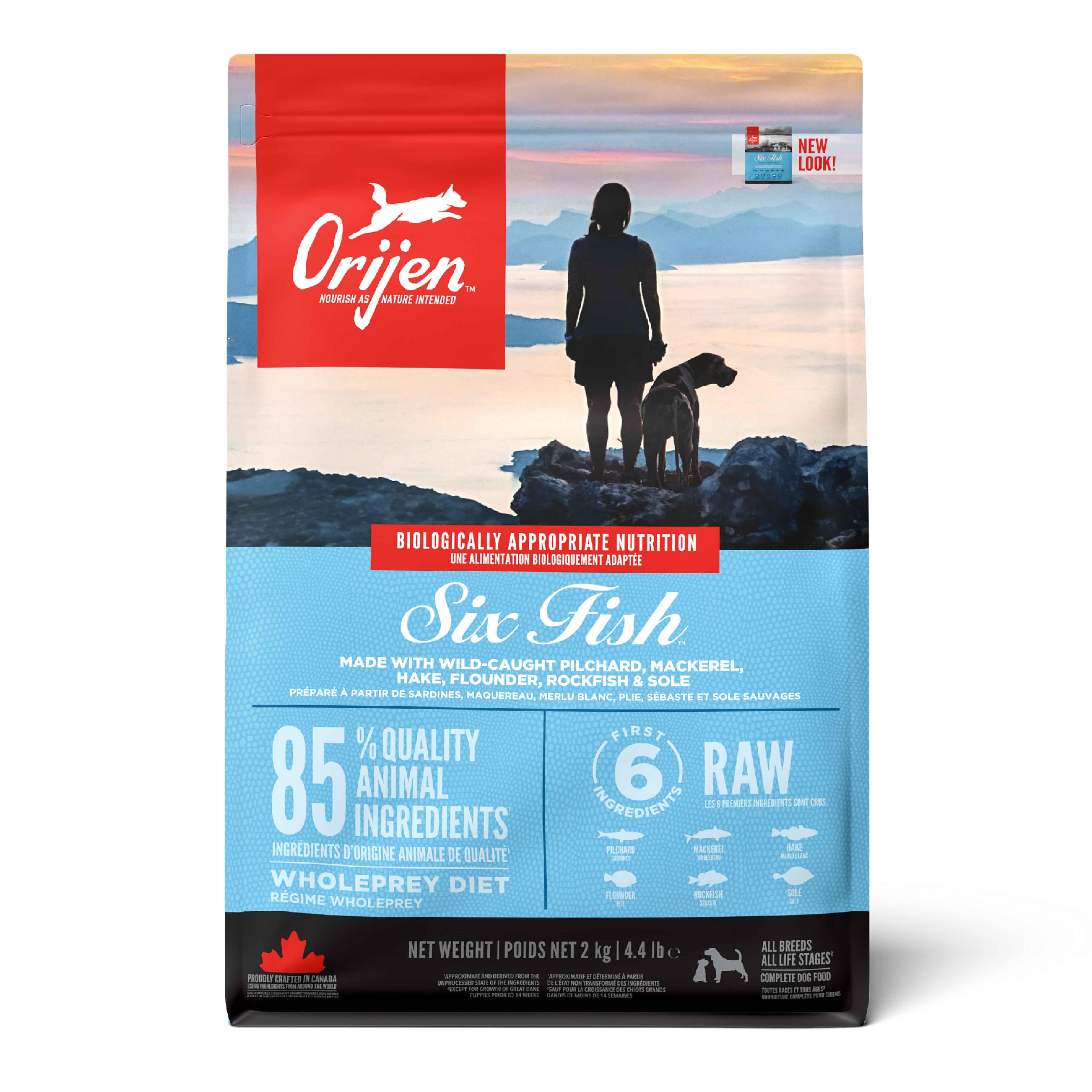 ORIJEN Six Fish Köpek Maması 2kg - Tüm ırk ve yaşam evreleri için