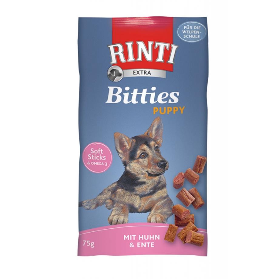 Rinti Bitties Yavru Köpek Ödülü Tavuk-Ördek 75 Gr