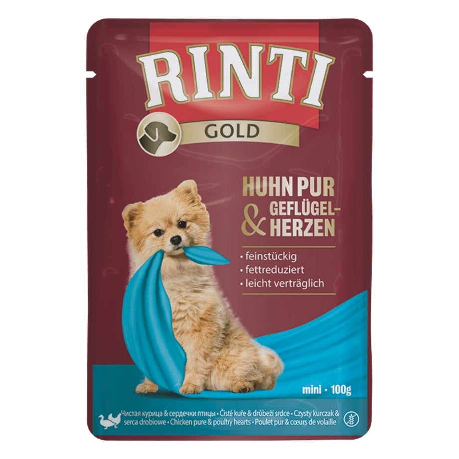 Rinti Gold Tavuk Ve Ördekli Yetişkin Köpek Pouch 100 Gr