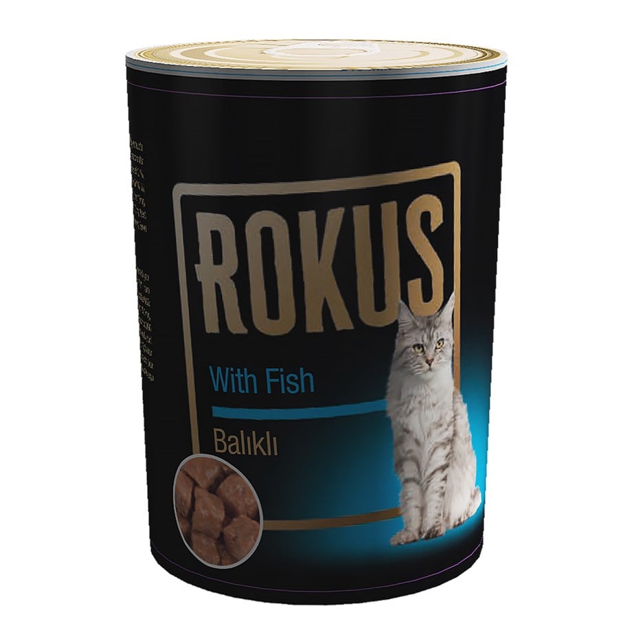 Rokus Balıklı 410 G.  Kedi Konserve Maması