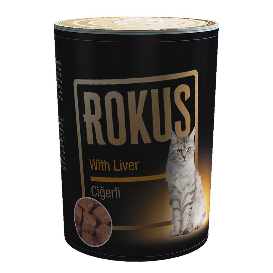 Rokus Ciğerli 410 G. Kedi Konserve Maması