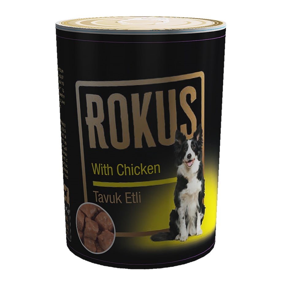 Rokus Tavuklu 410 G. Köpek Konserve Maması