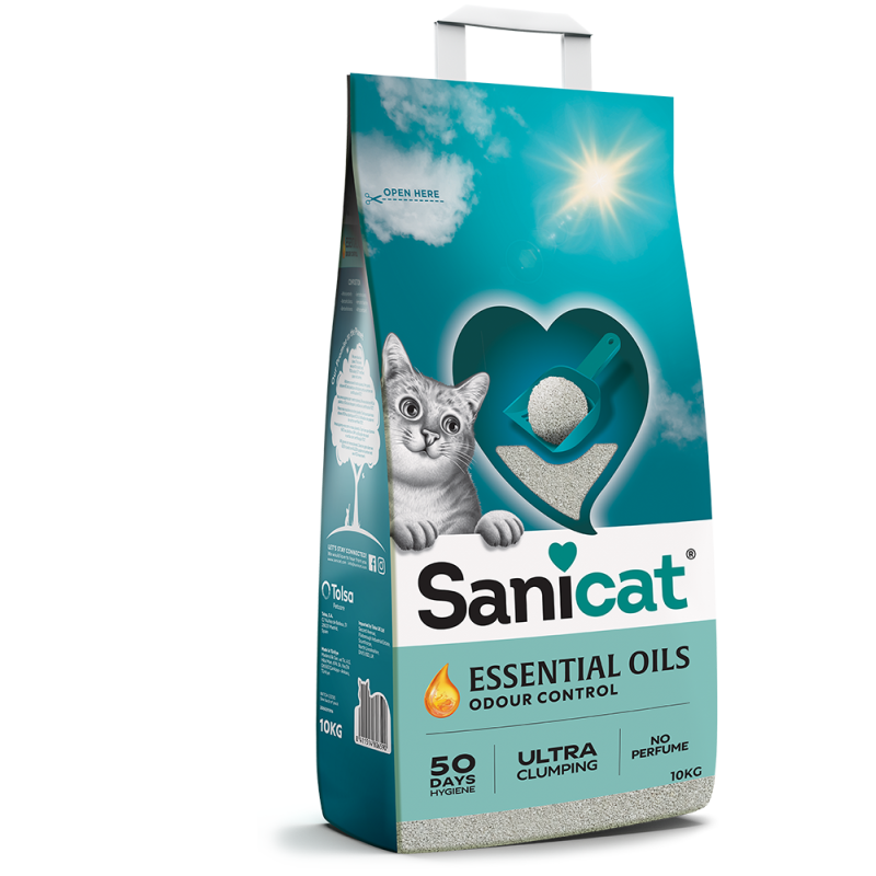 Sanicat Essential Oils Kokusuz Kedi Kumu 10 Kg