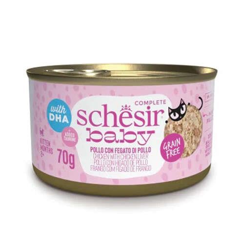 Schesir Babycat Tavuklu ve Ciğerli Yavru Kedi Konservesi 70 Gr