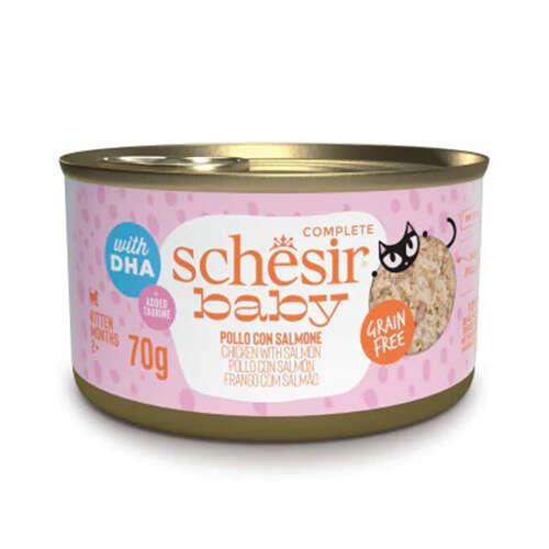 Schesir Babycat Tavuklu ve Somon Balıklı Yavru Kedi Konservesi 70 Gr