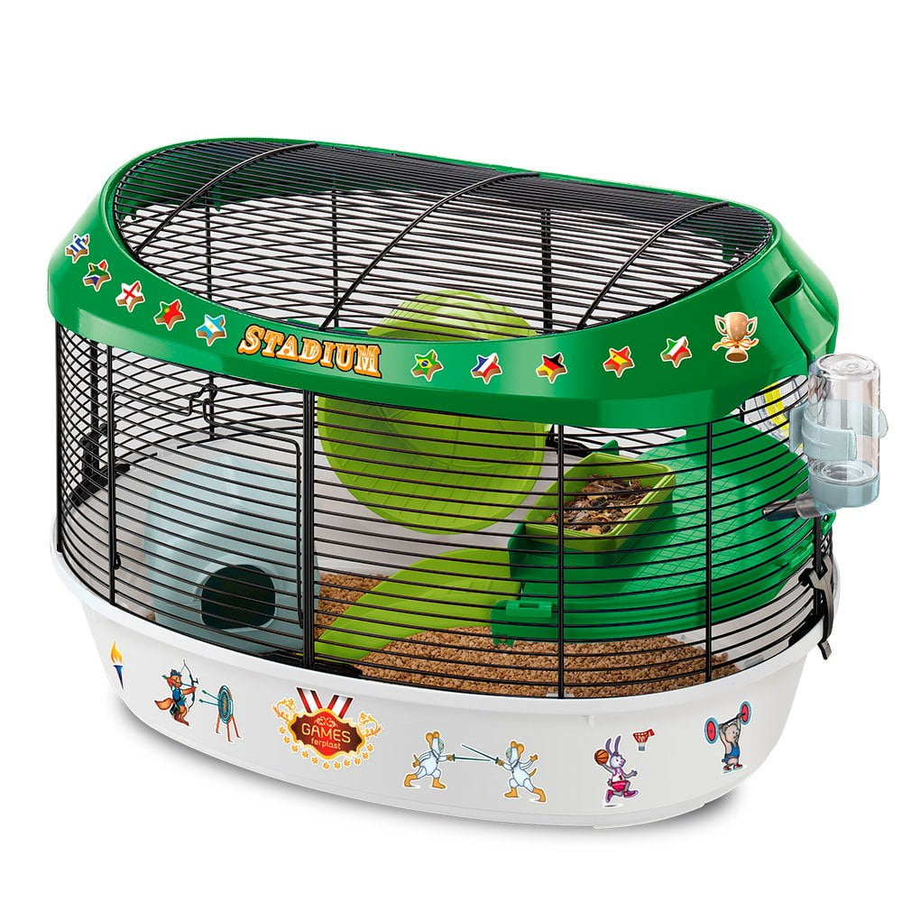 Stadium Hamster Kafesi Siyah 49x34x33Cm