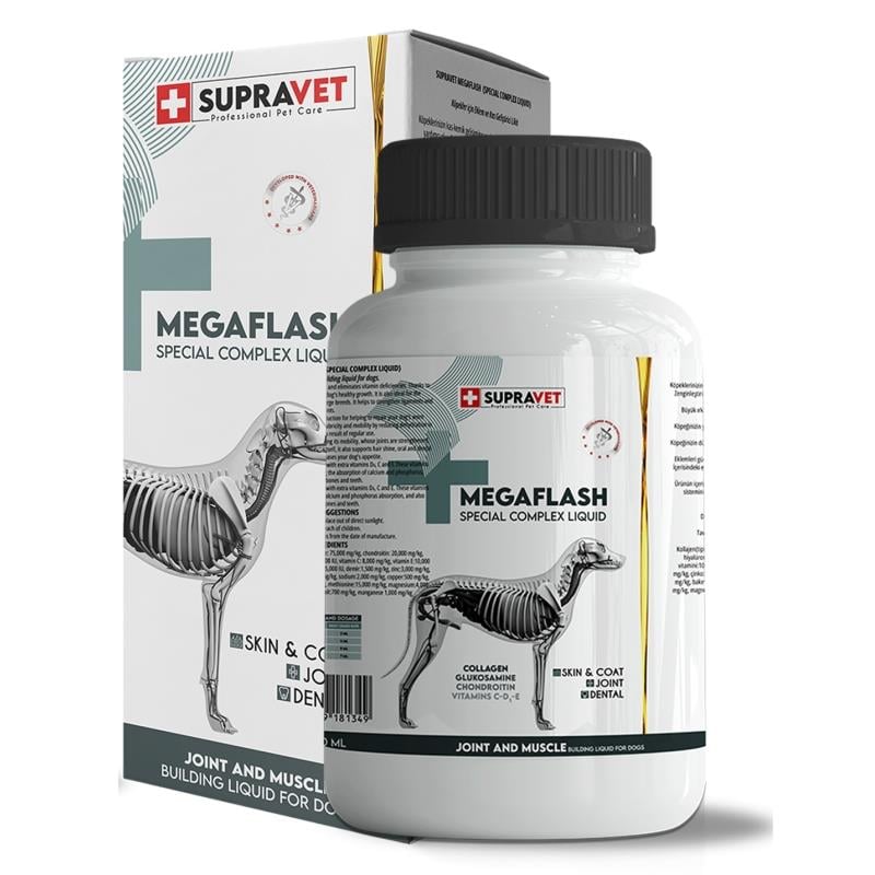 Supravet Megaflash XXL Köpekler için Eklem ve Kas Geliştirici Damla 500ml