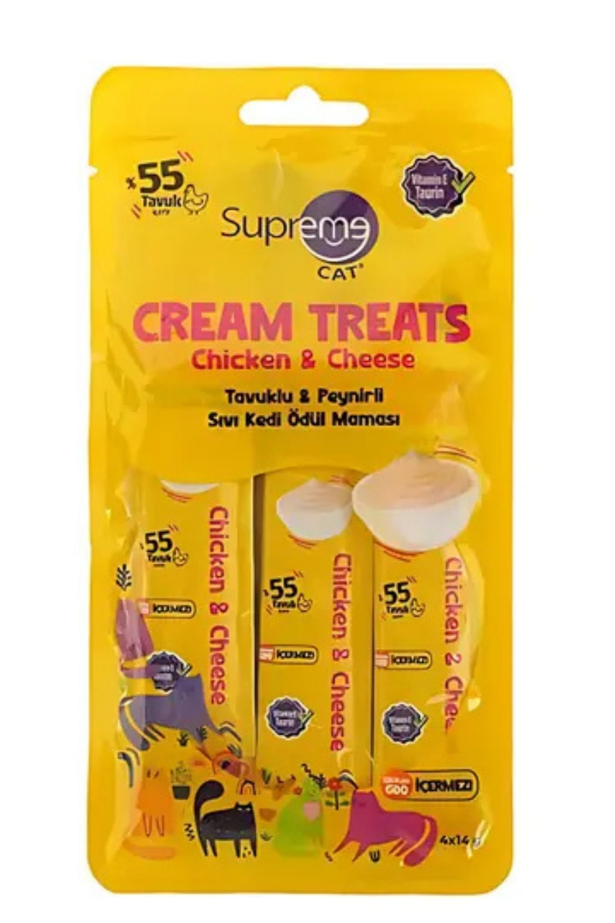 Supreme Cat Tavuklu & Peynirli Sıvı Kedi Ödül Maması