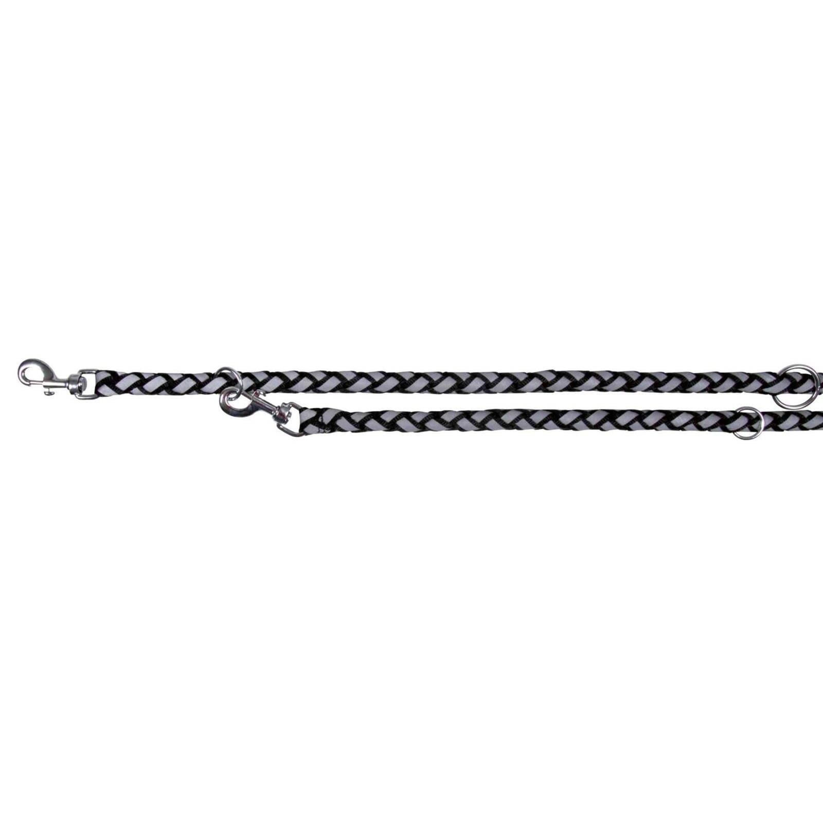 Trixie Cavo Reflektörlü Ayarlanabilir Köpek Gezdirme Kayışı L-XL : 2 Mt / 18 mm Siyah
