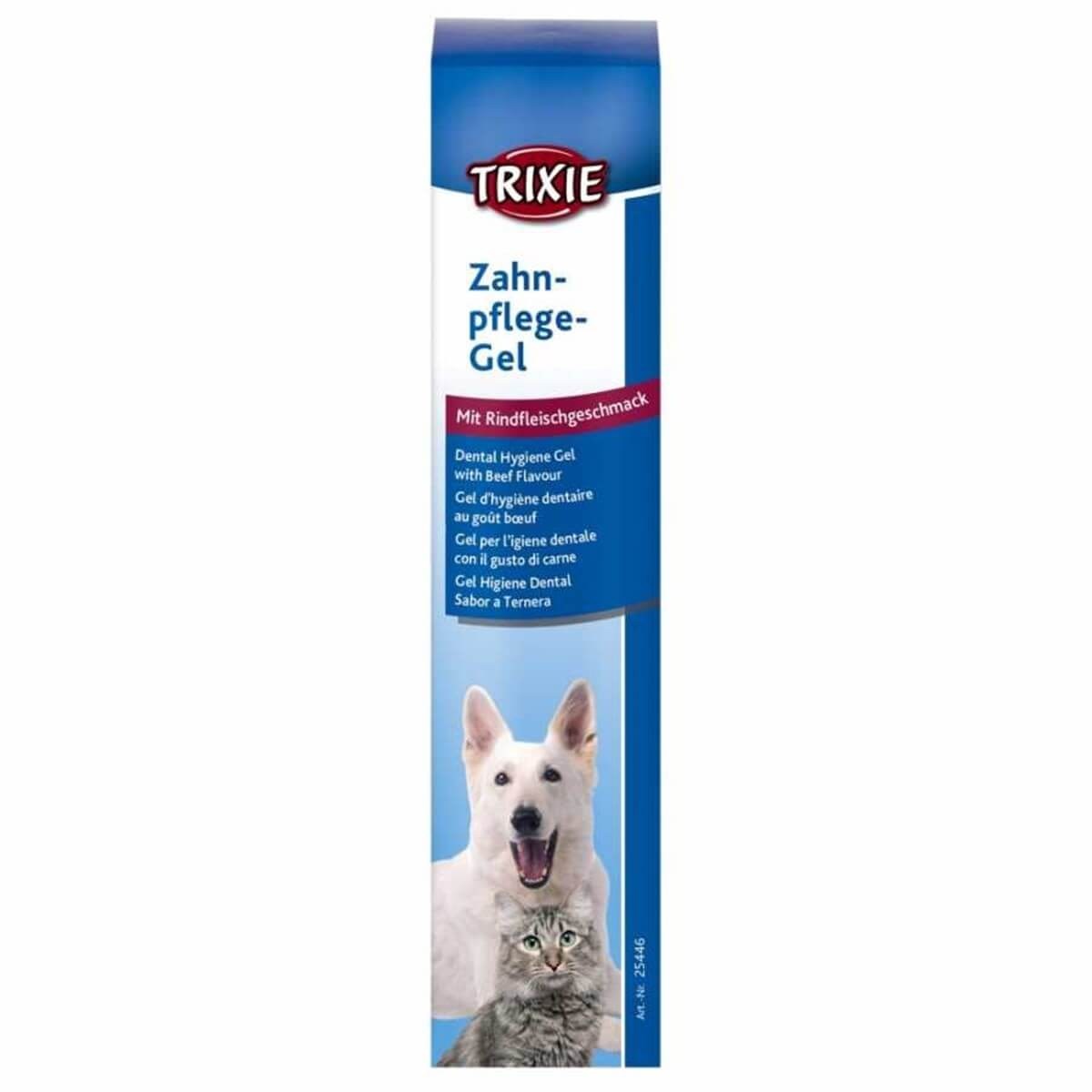 Trixie Kedi ve Köpek Biftek Aromalı Diş Temizleme Jeli 100 gr