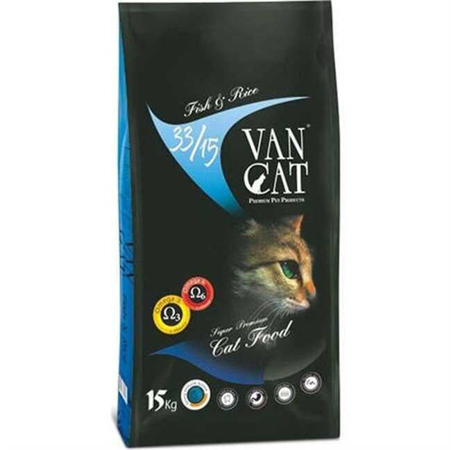 VanCat Balıklı & Pirinçli Yetişkin Kedi Maması