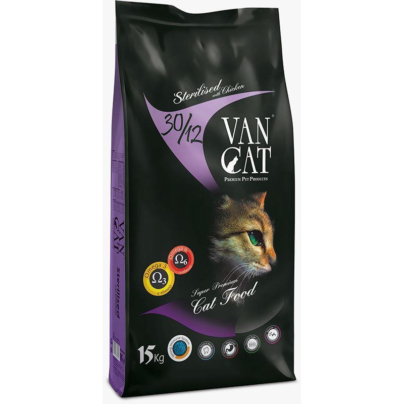 Vancat Sterilised Tavuklu Yetişkin Kedi Maması 15 kg