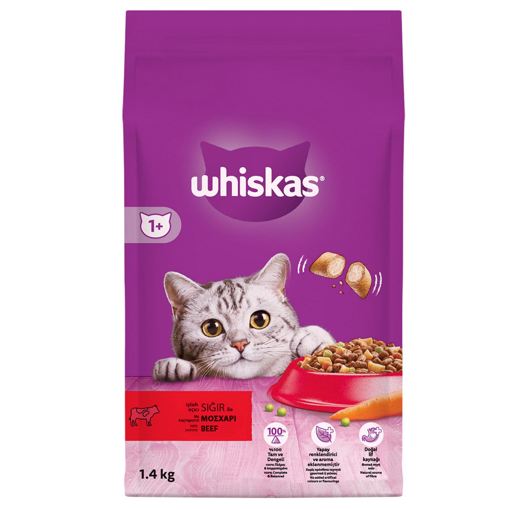 Whiskas Sığır Etli Yetişkin Kedi Maması 1,4kg