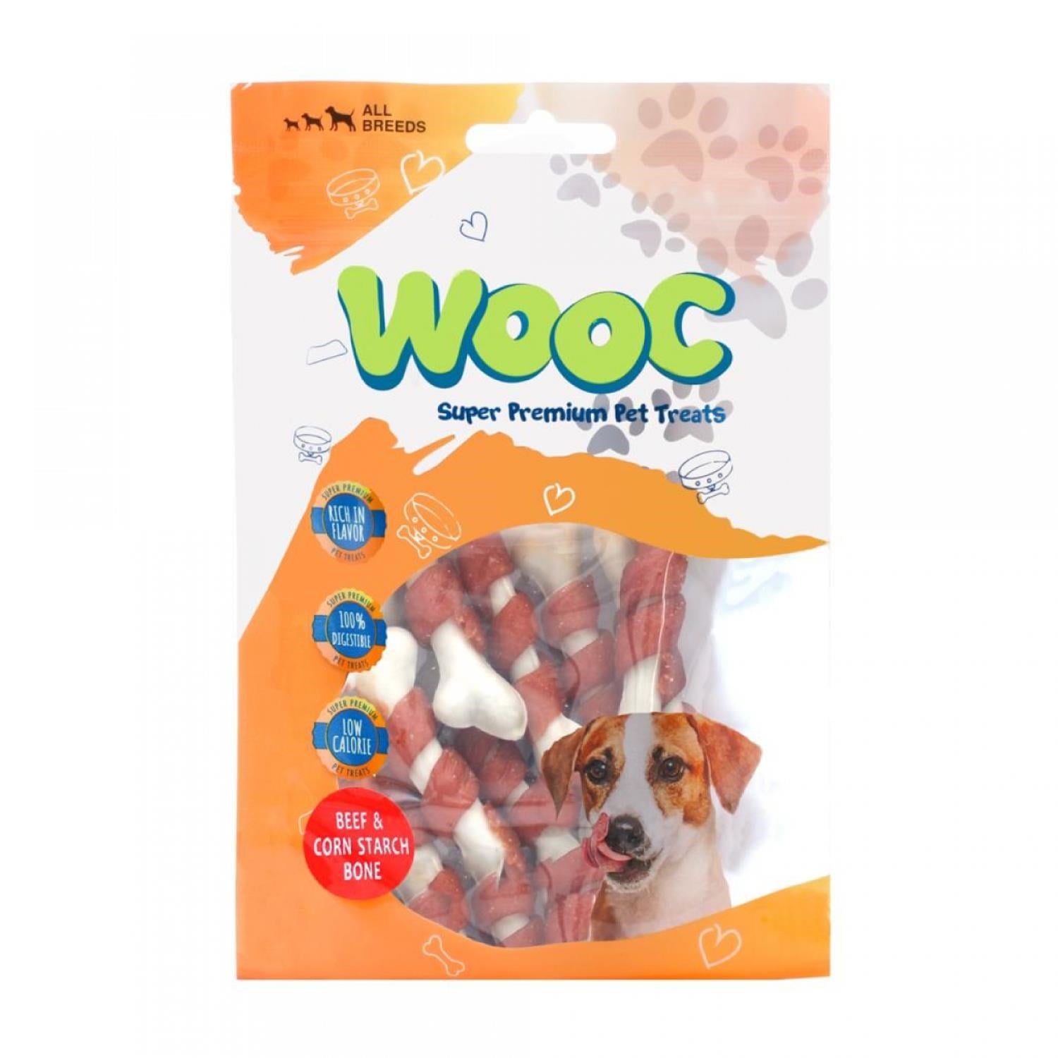 Wooc Dog Biftek Sargılı Kalsiyum Kemikli Ödül 80 g