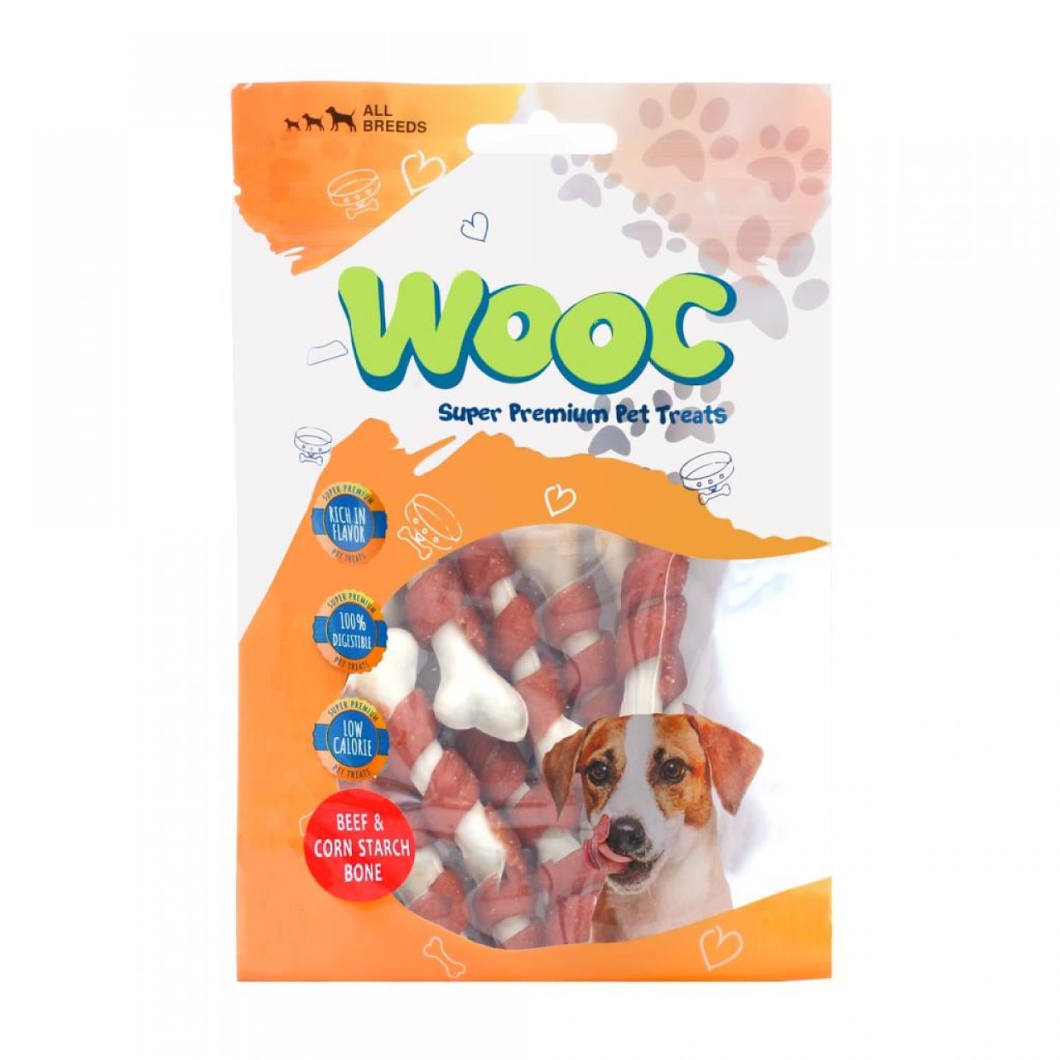 Wooc Dog Biftek Sargılı Kalsiyum Kemikli Ödül 80 g