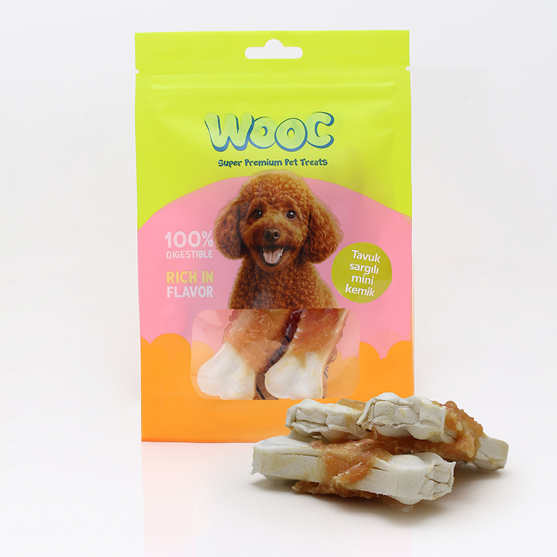 Wooc Tavuk Sargılı Mini Kemik Köpek Ödülü