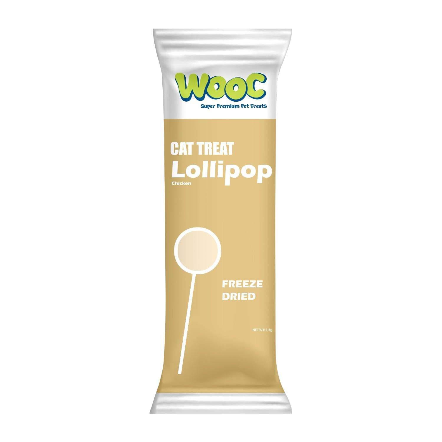 Wooc Tavuklu Kedi Lolipop 50'li