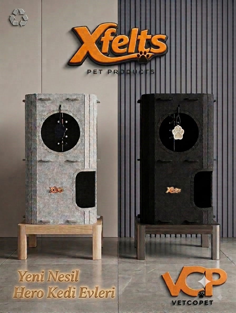 Xfelts Hero Kedi Evi Siyah