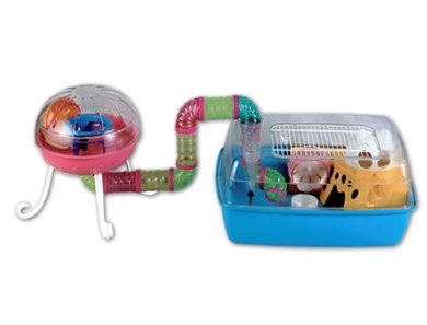 Dayang Hamster Kafes Aksesuarlı Oyunparklı Renkli