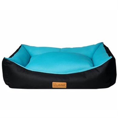 Dubex Dondurma Köpek Yatağı 78x60x22cm (Siyah/Açık Mavi) Large