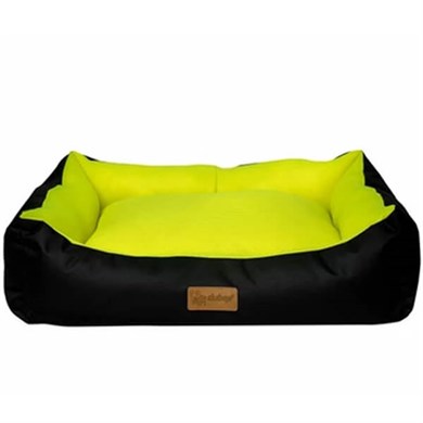 Dubex Dondurma Köpek Yatağı 78x60x22cm (Siyah/Sarı) Large