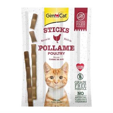 GimCat Sticks Tavuklu Ciğerli Kedi Ödül Çubukları 4 Parça- 20 Gr