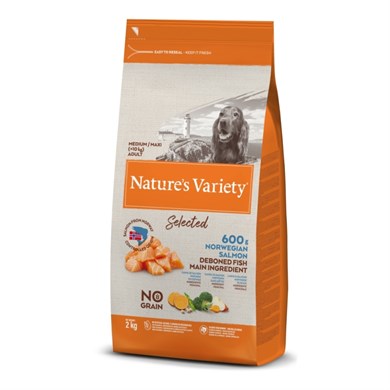 Nature's Variety Dog No Selected Med/max Adult Norw Salmon 2kg