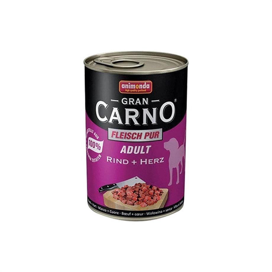 Animonda Gran Carno Sığır Etli Ve Yürekli Konserve Köpek Maması 400 gr