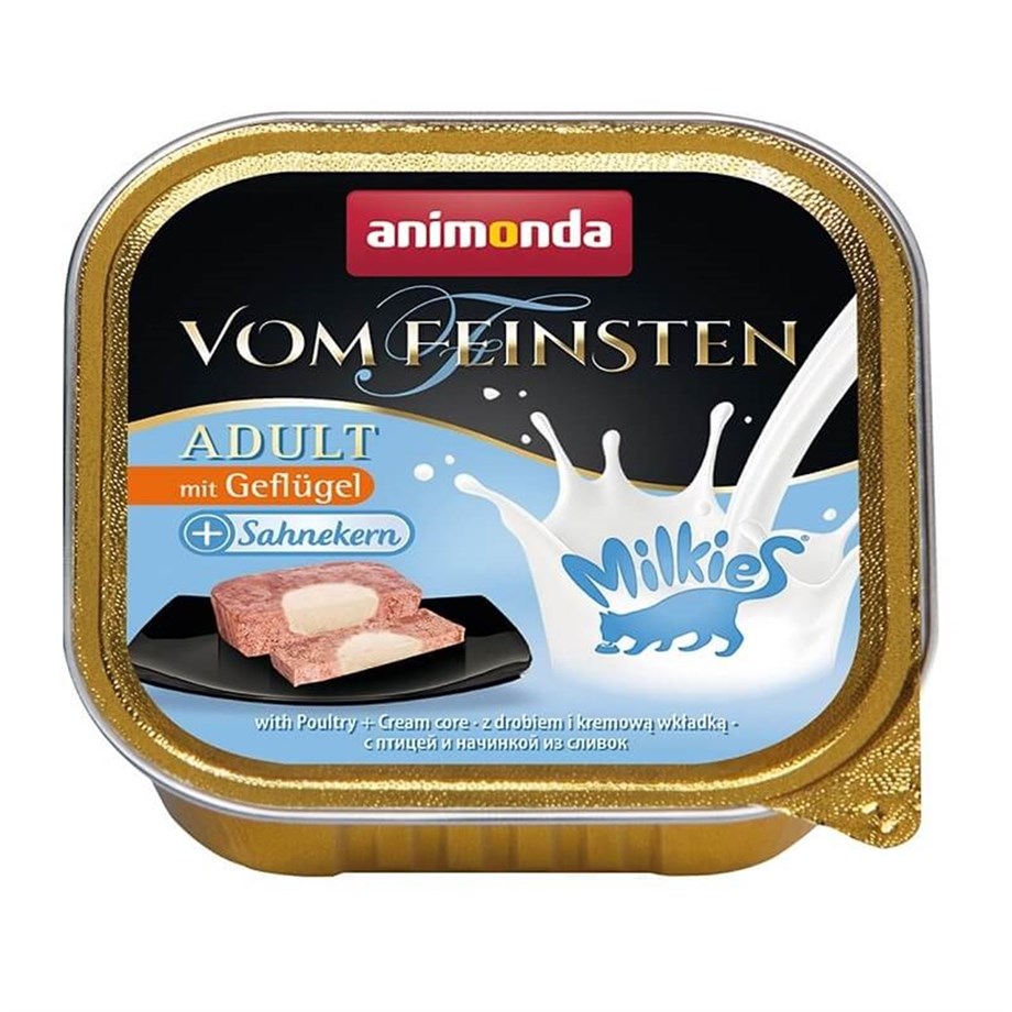 Animonda Vom Feinsten Milkies Kümes Hayvanı KremaKedi Konservesi 100gr