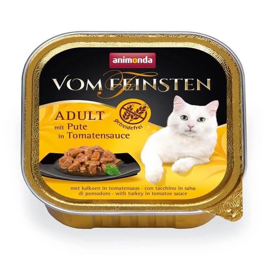 Animonda Vom Feinsten Tahılsız Domates ve Hindili Kedi Konservesi 100gr
