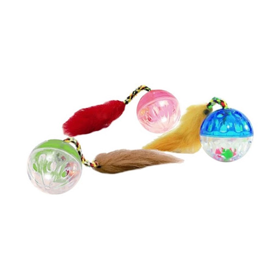 BEEZTEES TÜYLÜ ÇINGIRAKLI KEDİ OYUNCAĞI 4,5 CM