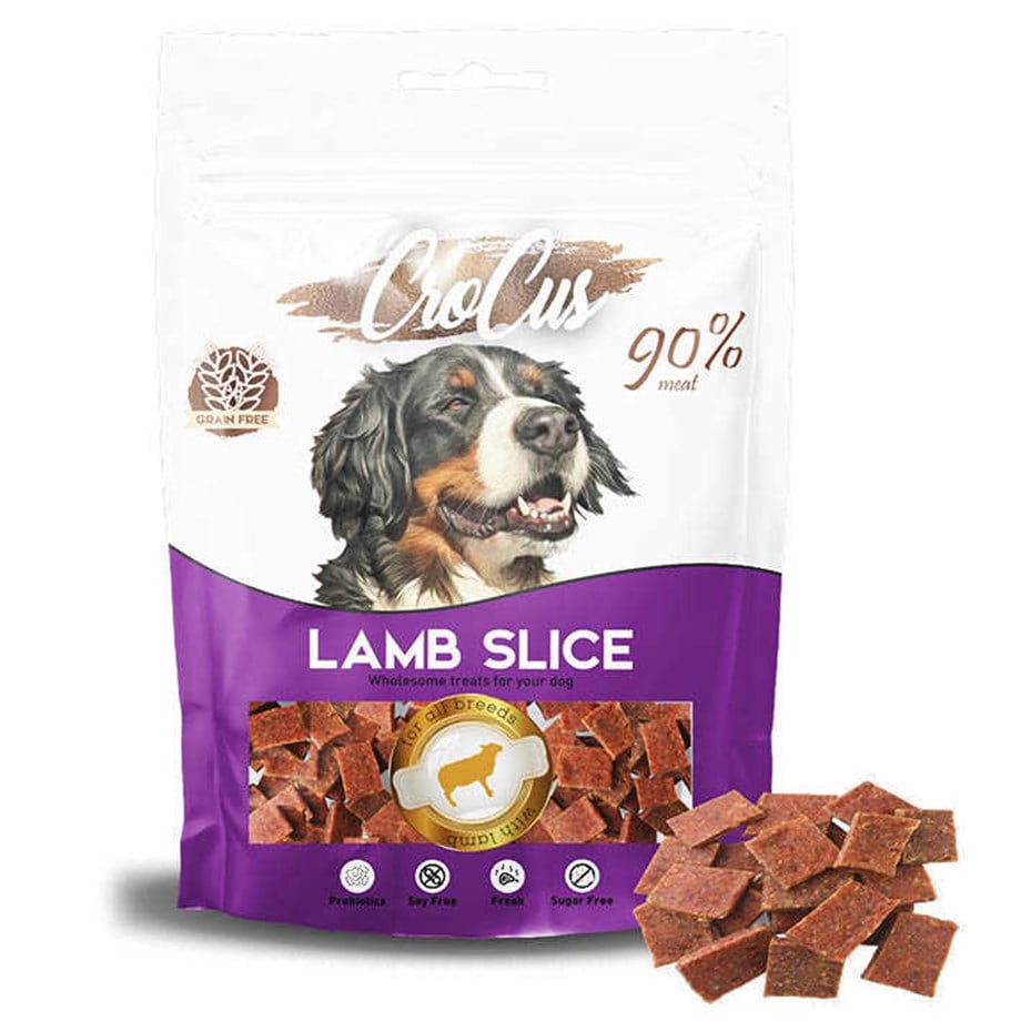 Crocus Lamb Slice Kuzu Etli Tahılsız Köpek Ödülü 80g