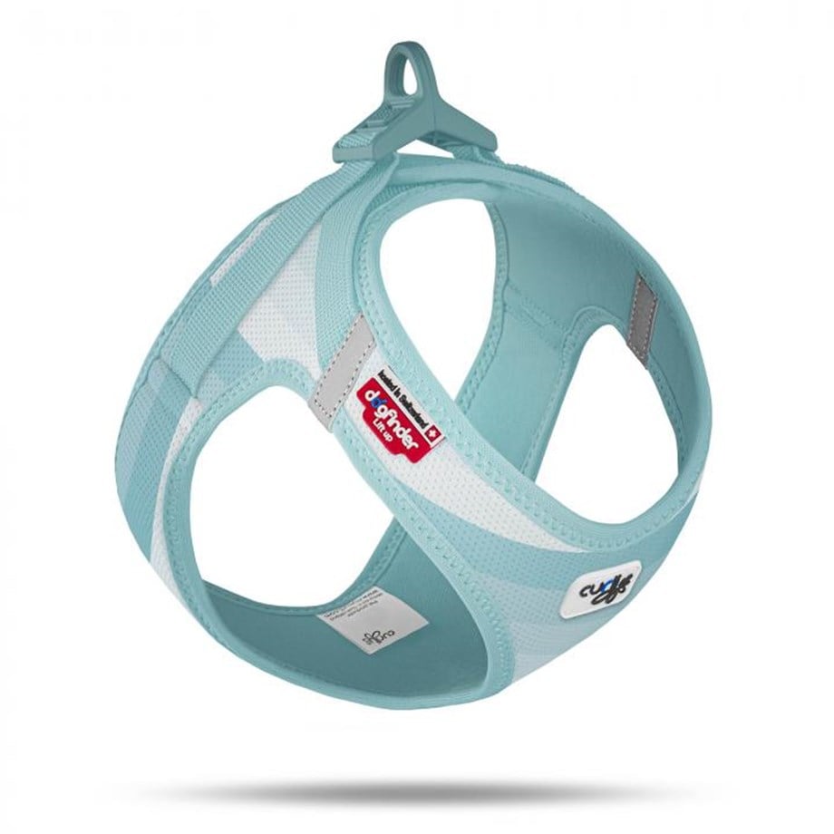 Curli Air-Mesh Küçük Irk Köpek Göğüs Tasması 27-30 cm Special Edition 2022 Aqua 3XS