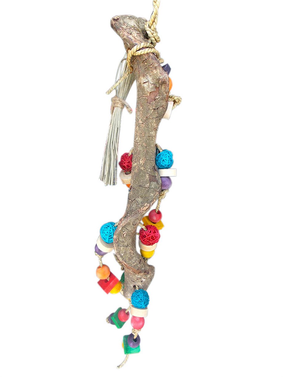 Eastland Ahşap Oyuncaklı Kuş Tüneği 15x56 Cm