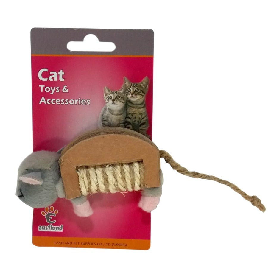Eastland Peluş Hışırtılı Kedı Oyuncağı Fare 10X6 Cm