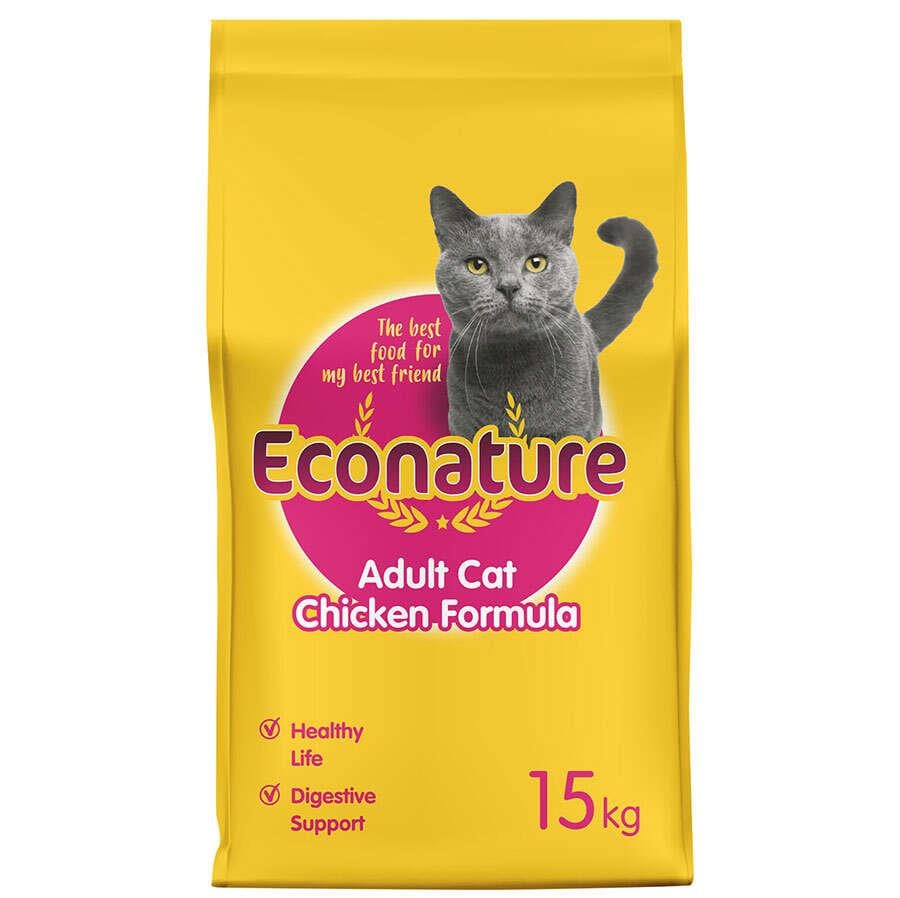 Econature Chicken Tavuk Etli Kedi Maması 15 Kg