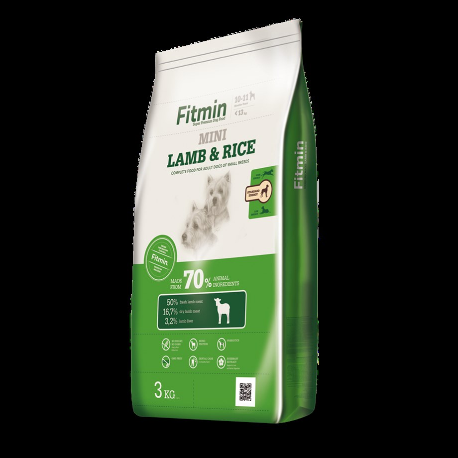 Fitmin Mini %50 Taze Kuzu Etli Ufak Irk Yetişkin Köpek Maması 3 Kg