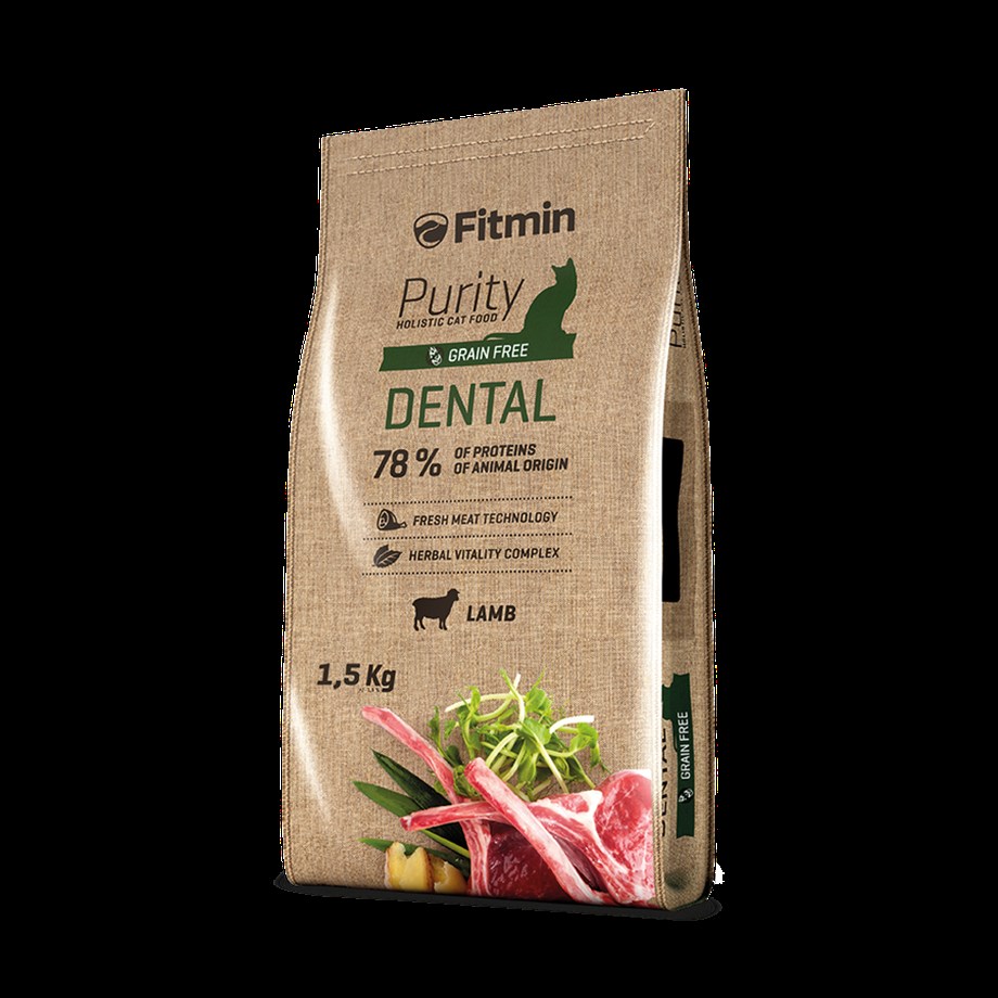 Fitmin Purity Dental Taze Kuzu Etli Yetişkin Kedi Maması 1.5 Kg