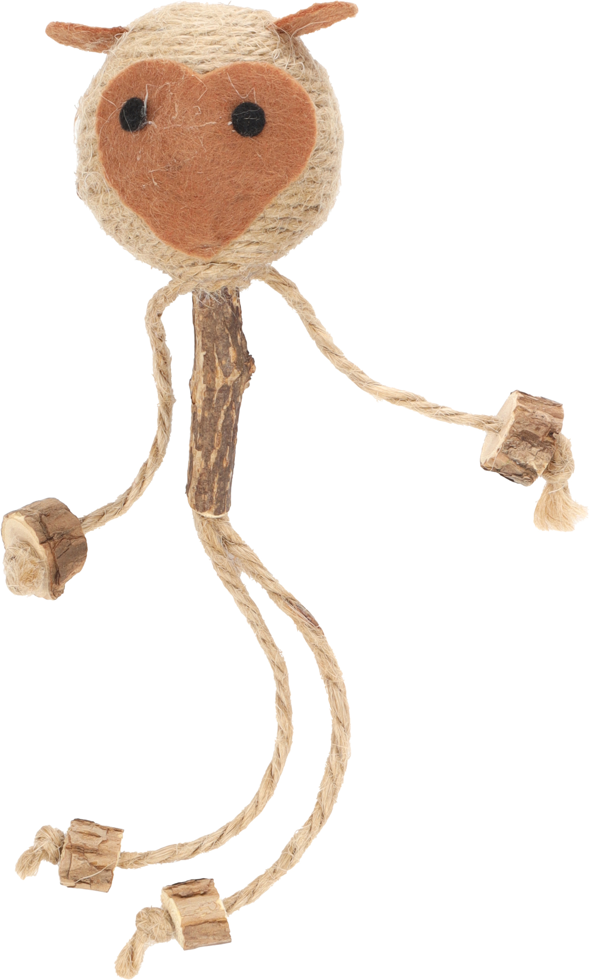Flamingo Yutsa Ahşap Parçalı Hasır Maymun Oyuncak