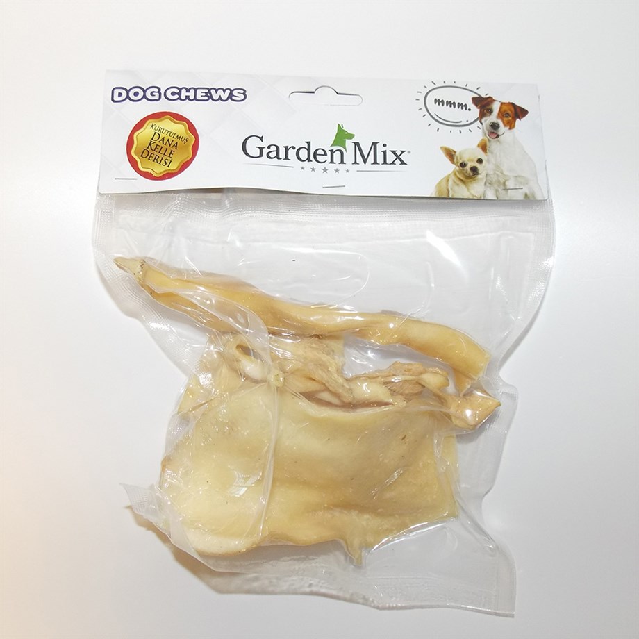 Garden Mix Kurutulmuş Dana Kelle Derisi Beyaz 100g