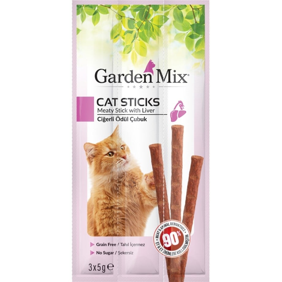 Gardenmix Ciğerli Kedi Stick Ödül 3x5g