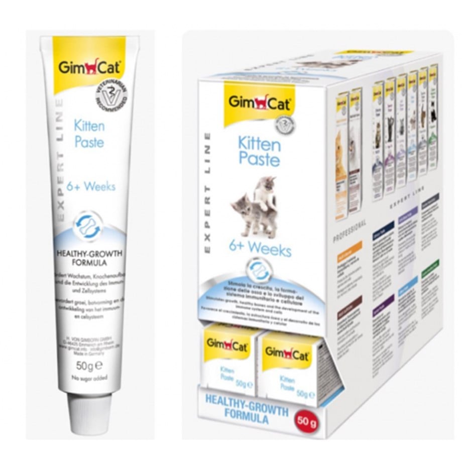 Gimcat Kitten Paste Calsium - Yavru Kediler İçin Vitamin Macunu 50 gr
