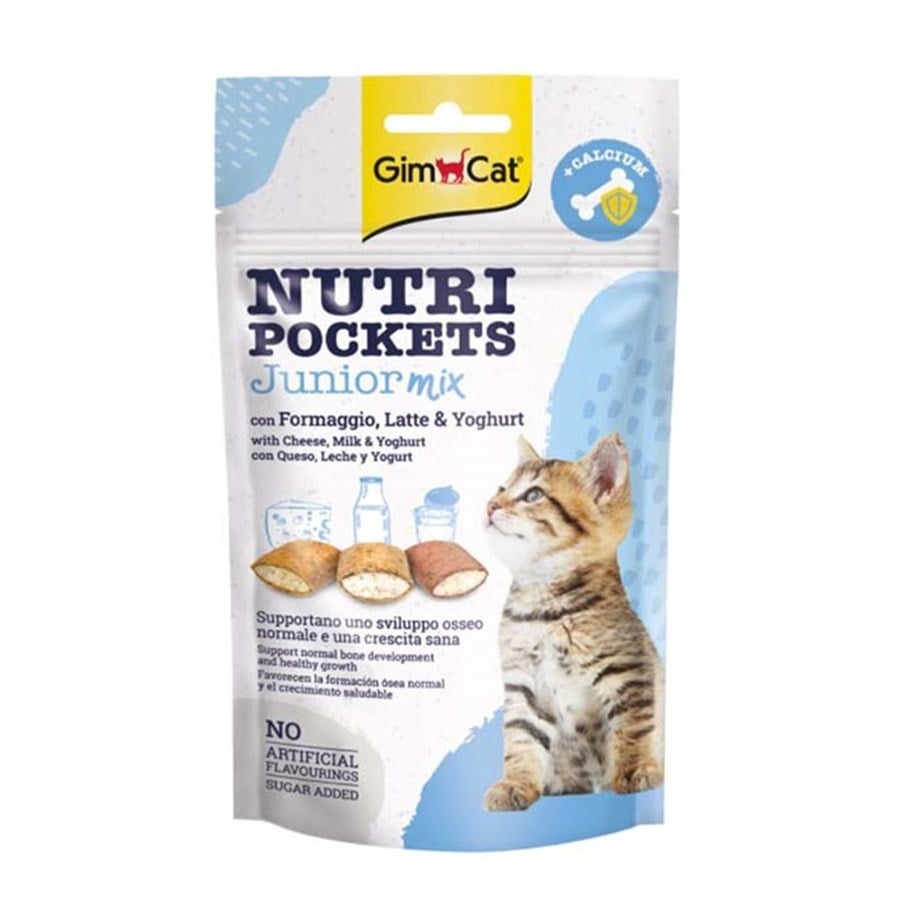 Gimcat Nutripockets Junior Mix Karışık Yavru Kedi Ödülü 60gr