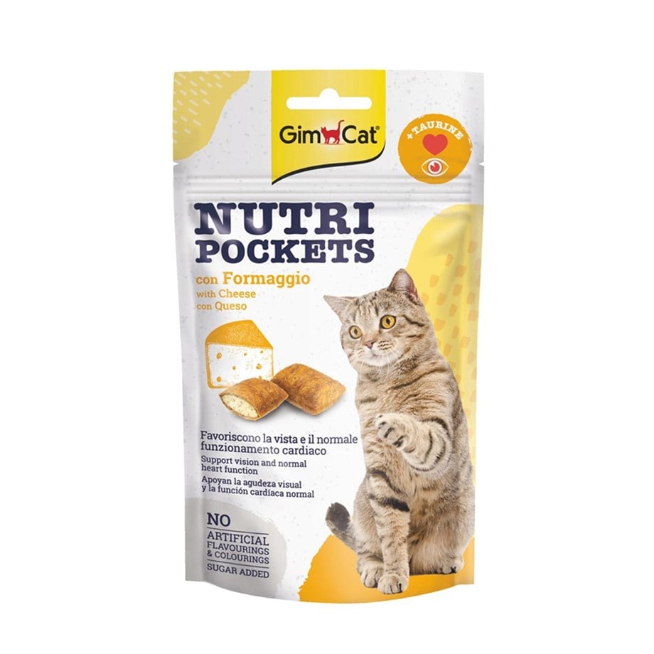 Gimcat Nutripockets Peynirli Kedi Ödülü Taurinli 60Gr